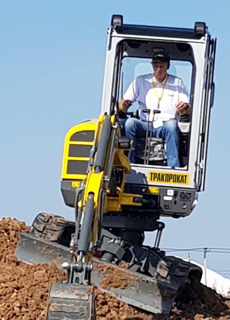 Мини экскаватор Wacker Neuson с системой VDS - ТРАКПРОКАТ- аренда строительной техники