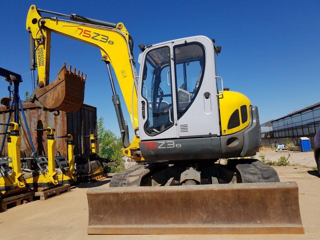 Мини экскаватор Wacker Neuson 75Z3 на резиновых гусеницах - ТРАКПРОКАТ- аренда строительной техники